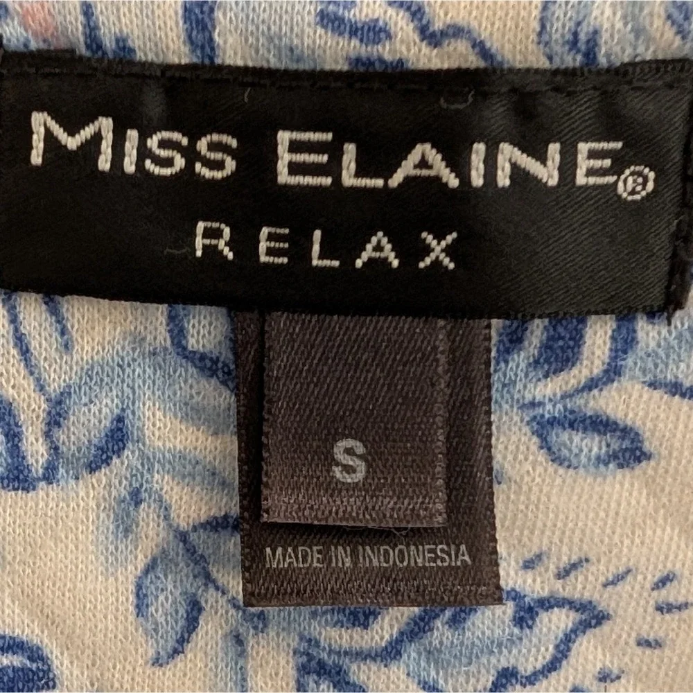 Miss Elaine Womens Quilted Robe‎ SMALL Shin Length Full Zip Pockets Soft Gift